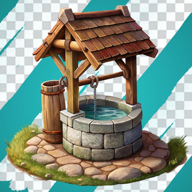 Wooden water well