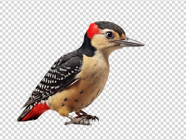 PSD woodpecker on transparent background
