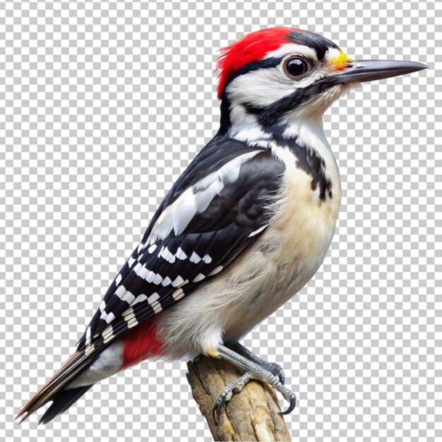 PSD woodpecker on transparent background