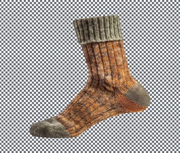 wool blend socks isolated on transparent background