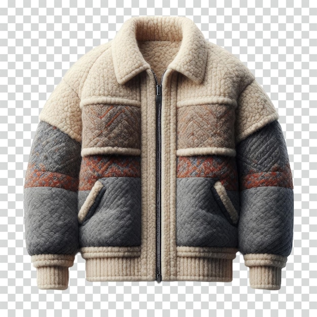 PSD wool jacket transparent background