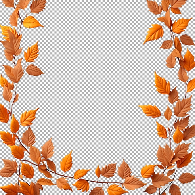 PSD the word autumn is on a transparent background