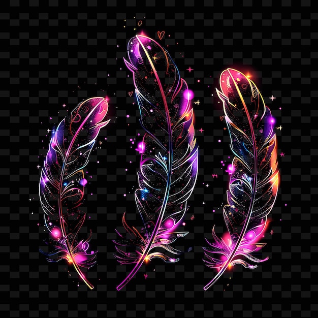 PSD the word feather is in the shape of a peacock