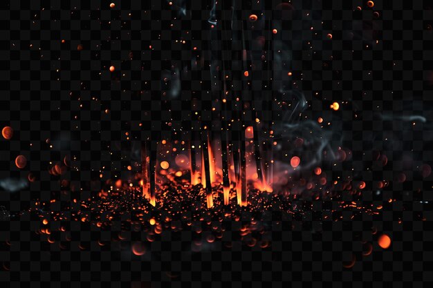 PSD the word fire is on the black background