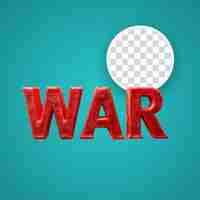 PSD word war written with red