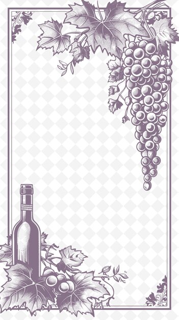 PSD the word wine on the vector art illustration