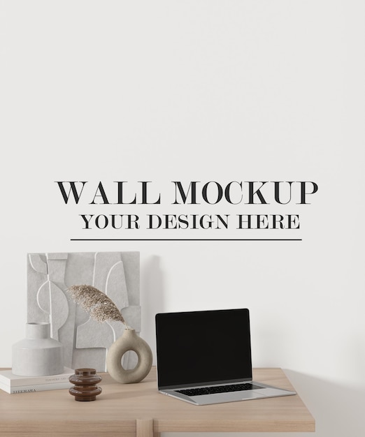 Work room wall mockup