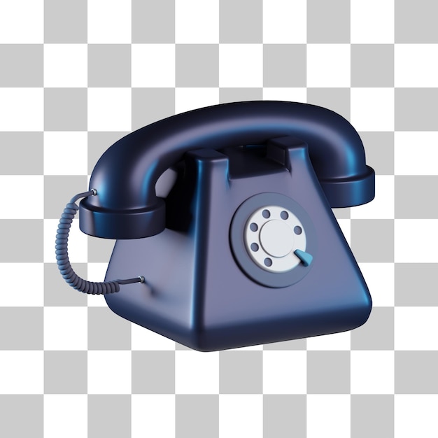 Work telephone 3d icon