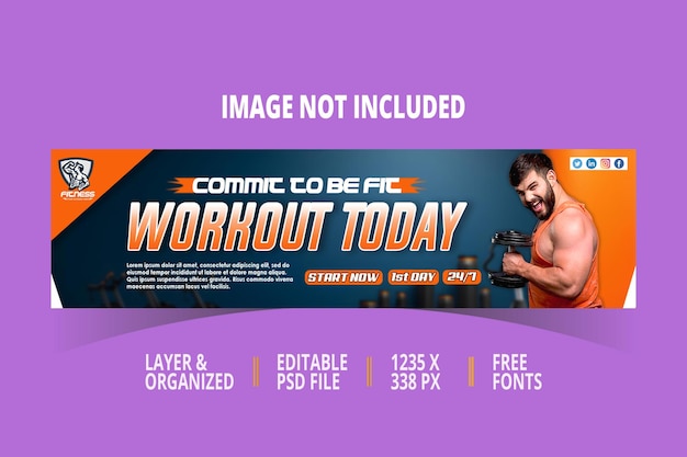 PSD workout today youtube cover wide banner