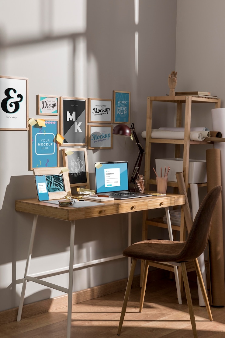 PSD workspace mockup