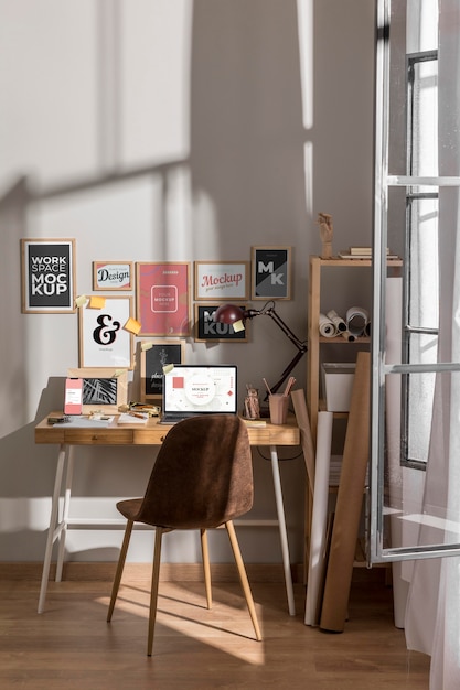 Mockup dell'area di lavoro