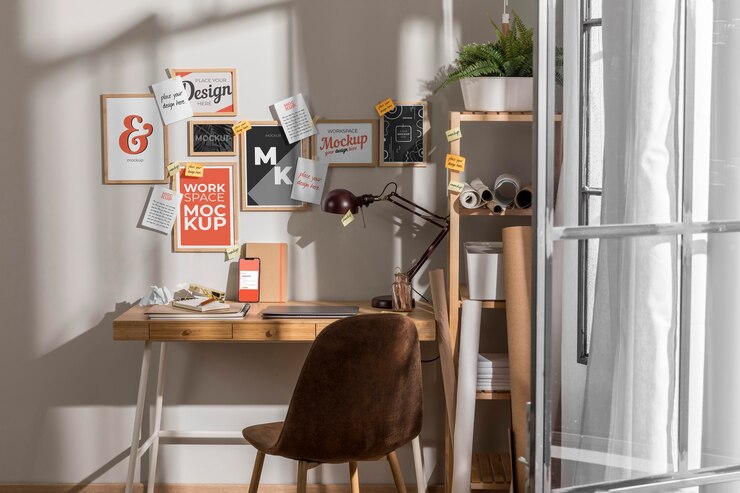 PSD workspace mockup