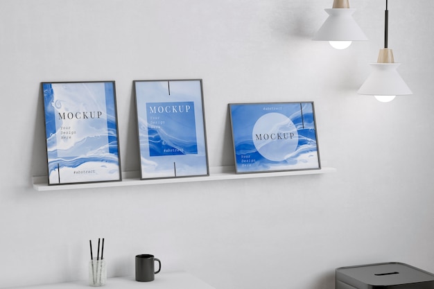 PSD workspace with several frame mockups