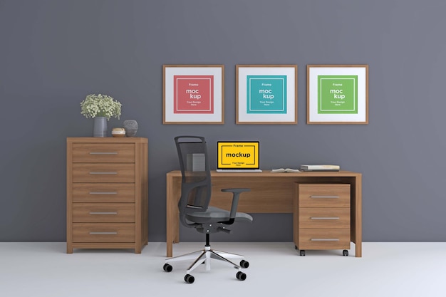 Workstation Frame and Screen Mockup