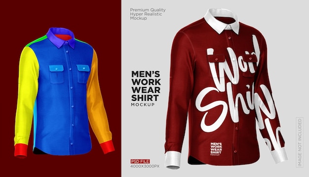 Workwear shirt mockup