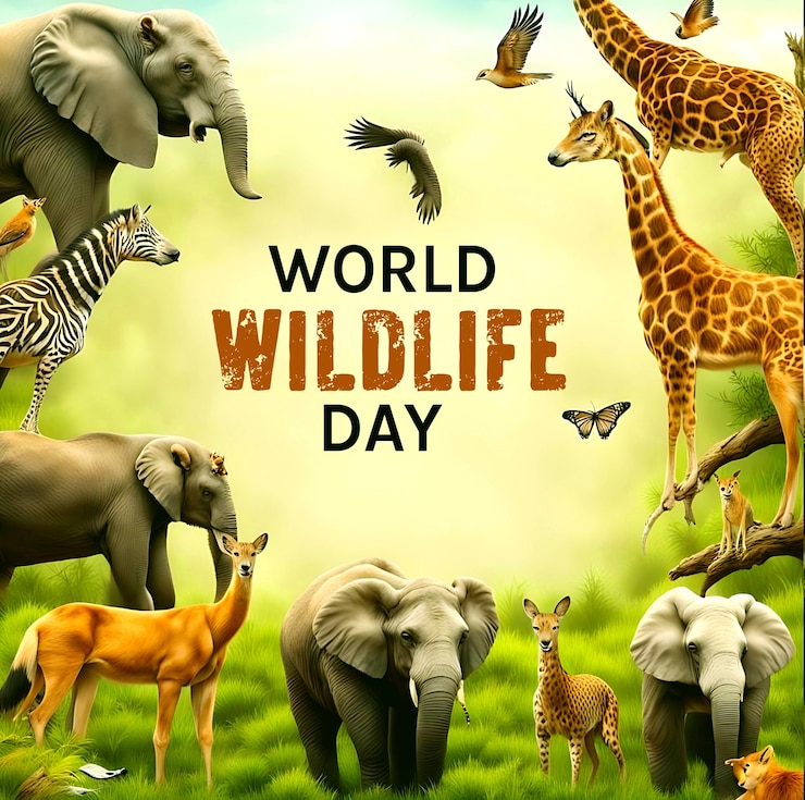 PSD world animal day background design