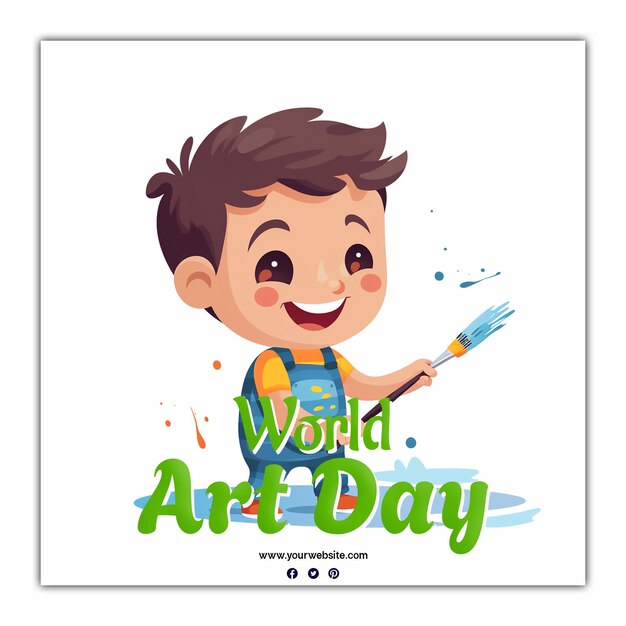 World art day background