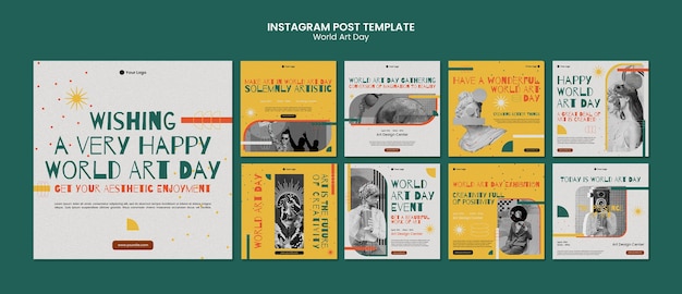 world art day celebration instagram posts
