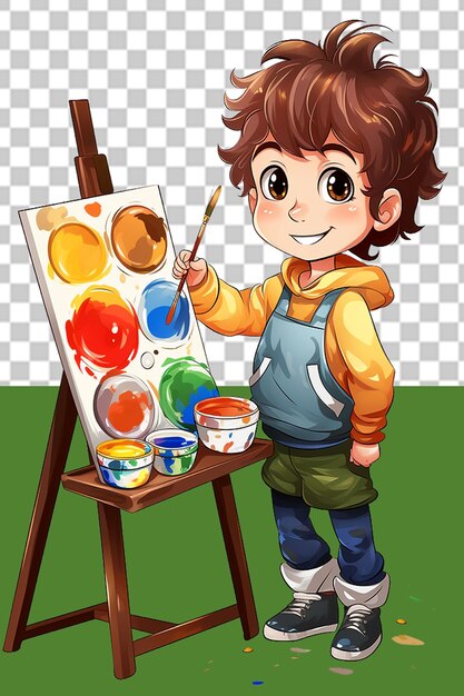 PSD world art day png illustration