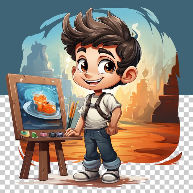 PSD world art day png illustration