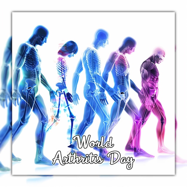 PSD world arthritis day health day background for social media post design