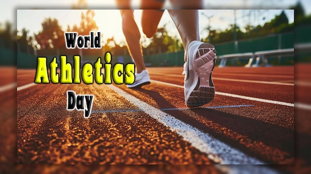 World athletics day national sports day background