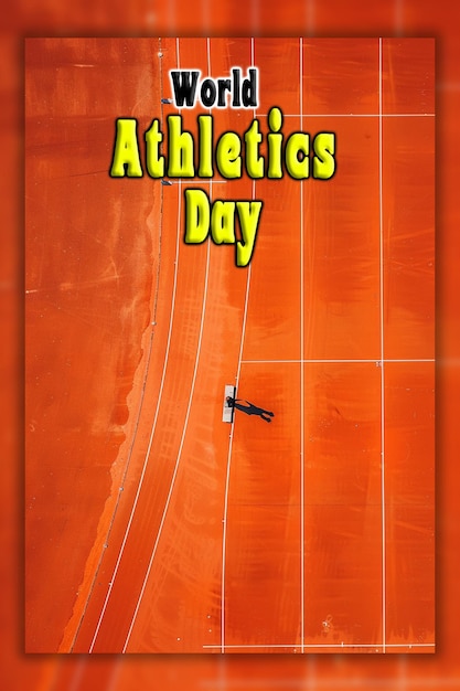 PSD world athletics day national sports day background