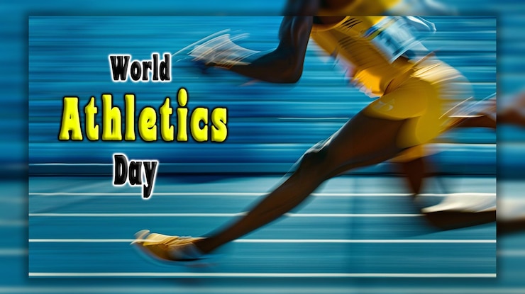 PSD world athletics day national sports day background
