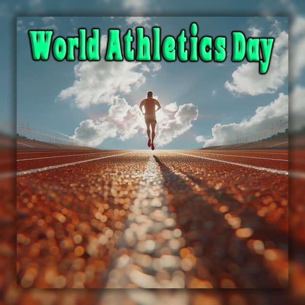 World athletics day national sports day background