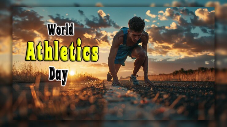PSD world athletics day national sports day background