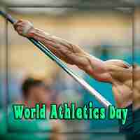 PSD world athletics day national sports day background