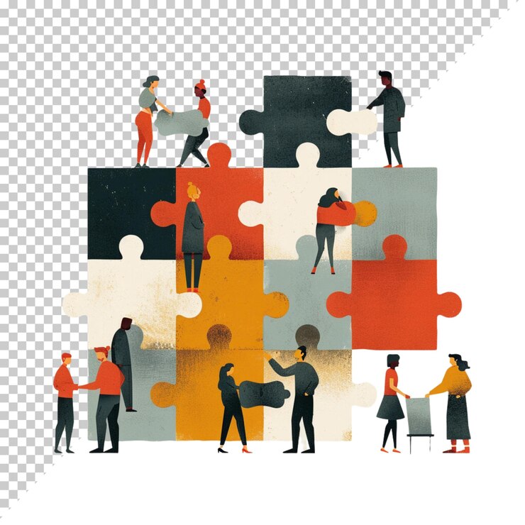 PSD world autism awareness day isolated on a transparent background