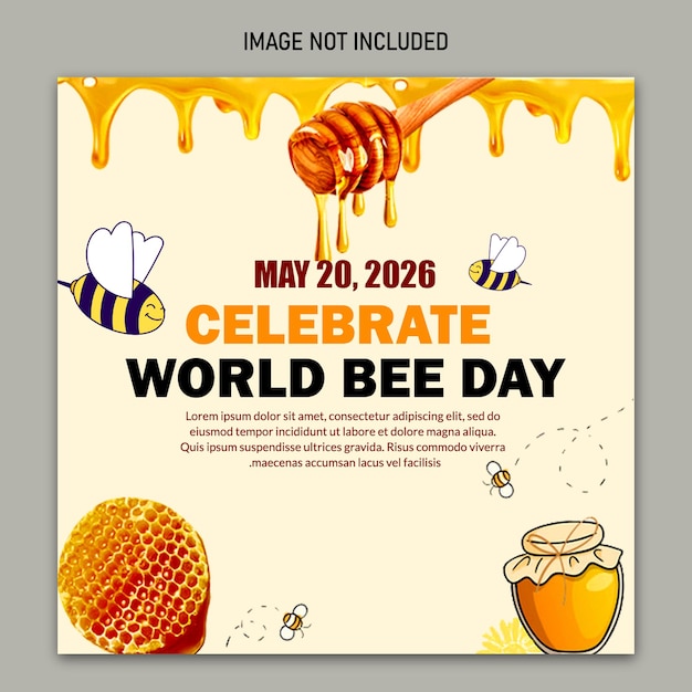 world bee day celebration poster