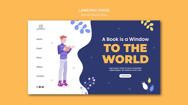 World book day event web template