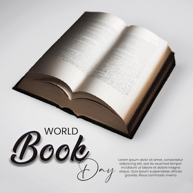 PSD world book day social media template