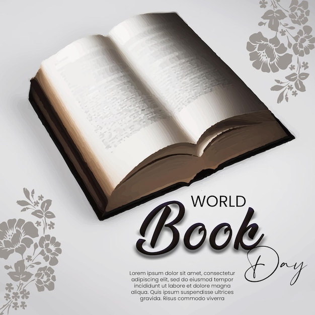 World book day social media template