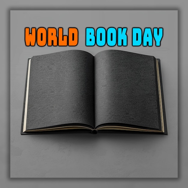 PSD world book day still life of world intellectual property day copyright landing page template
