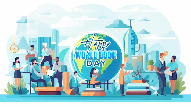 the World Book Day template and background