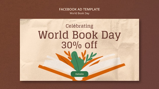 PSD world book day template design