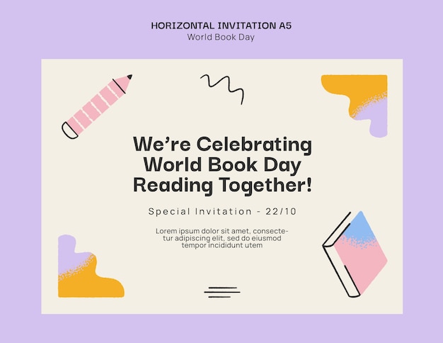 World book day template design