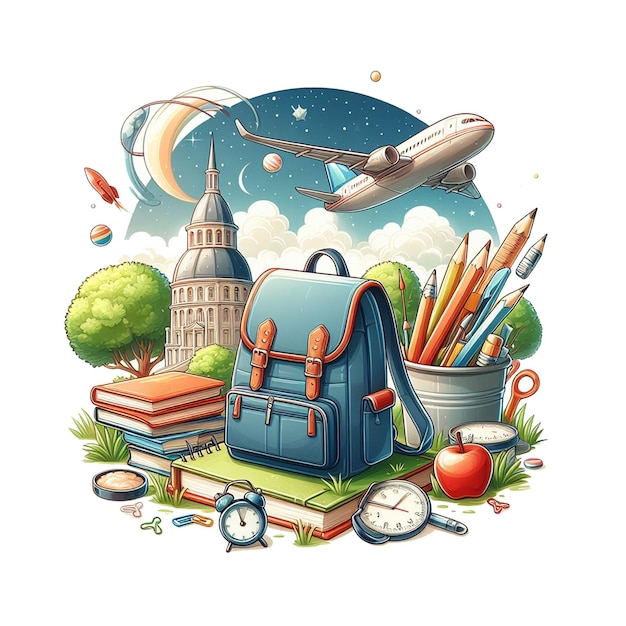 PSD world book day vector art image