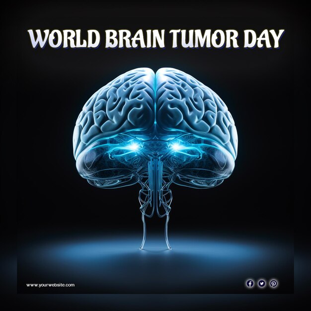 Всемирный день опухоли мозга и всемирный день инсульта для постов в социальных сетях