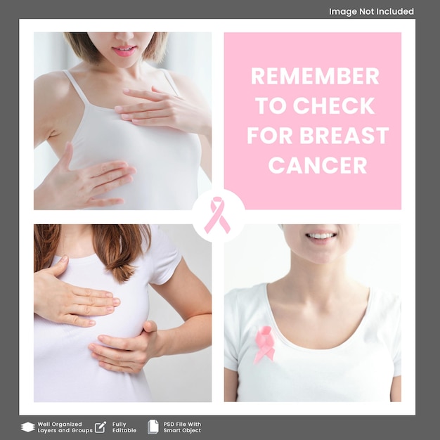 PSD world breast cancer day awareness social media post