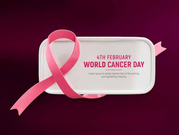 PSD world cancer day 4th february social media post template color of the year 2023