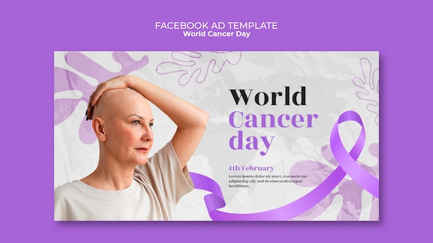 PSD world cancer day facebook template