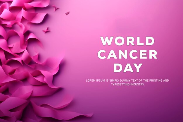 PSD world cancer day poster template