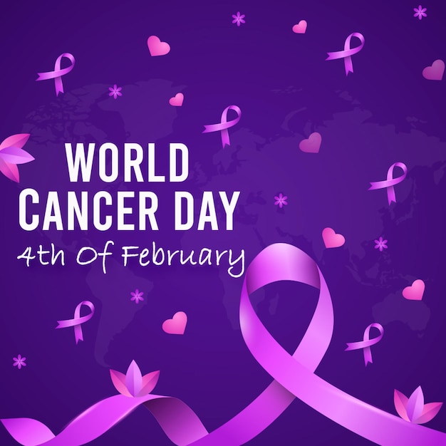 PSD Социальные сети всемирного дня борьбы с раком в psd-файле