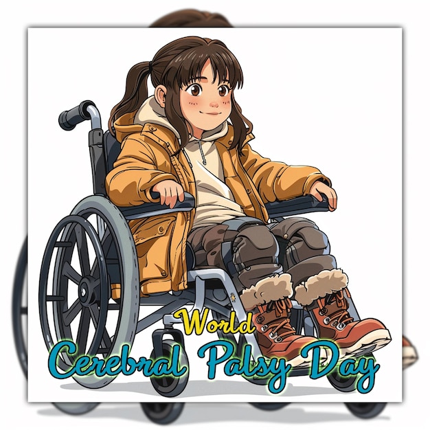 PSD 세계 뇌성마비의 날 (world cerebral palsy day) 은 소셜 미디어 포스트 디자인을위한 장애인의 국제 날입니다.