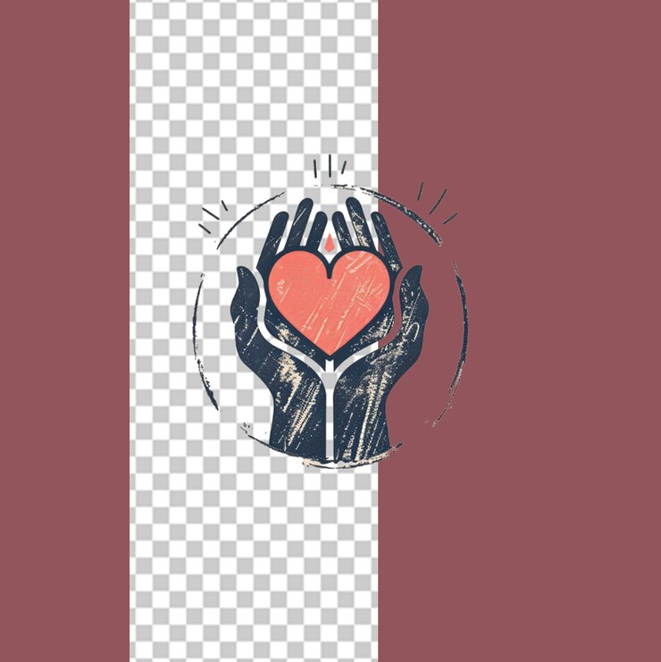 PSD world charity day png illustration
