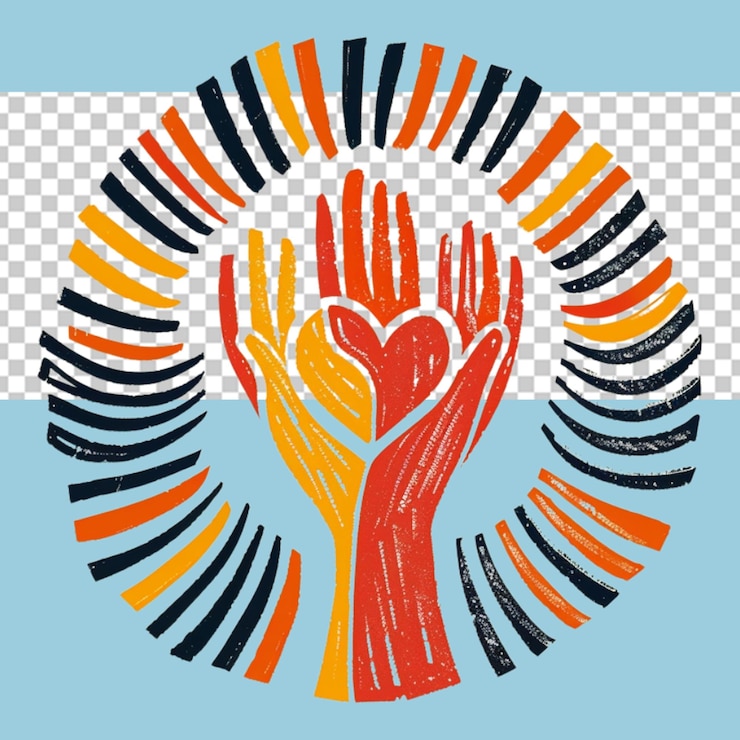 PSD world charity day png illustration